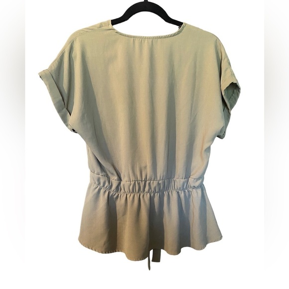 Sweet Rain Young Contemporary Green Blouse, Size L - Picture 6 of 7